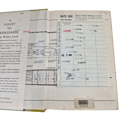 Vtg A NIGHT TO REMEMBER by Walter Lord Titanic USA 1955 1970 HC DJ 15th Ex Lib