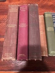 Thomas Wentworth Higginson book lot Of 10 Books Antique Old 1870s-1910s