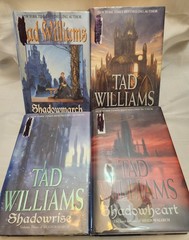 Complete Set Series of 4 Shadowmarch series hardbacks by Tad Williams ex-libris