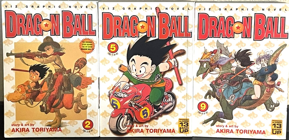 Dragon Ball Lot of (3) Akira Toriyama Viz Graphic Novels 1st Print 2000 Manga
