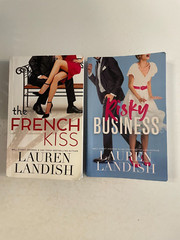 2 Lauren Landish Books French Kiss and Risky Business Stand A Lone Paper Back