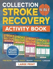 Stroke Recovery Activity Book: Large Print 4 in 1 Collection Aphasia…