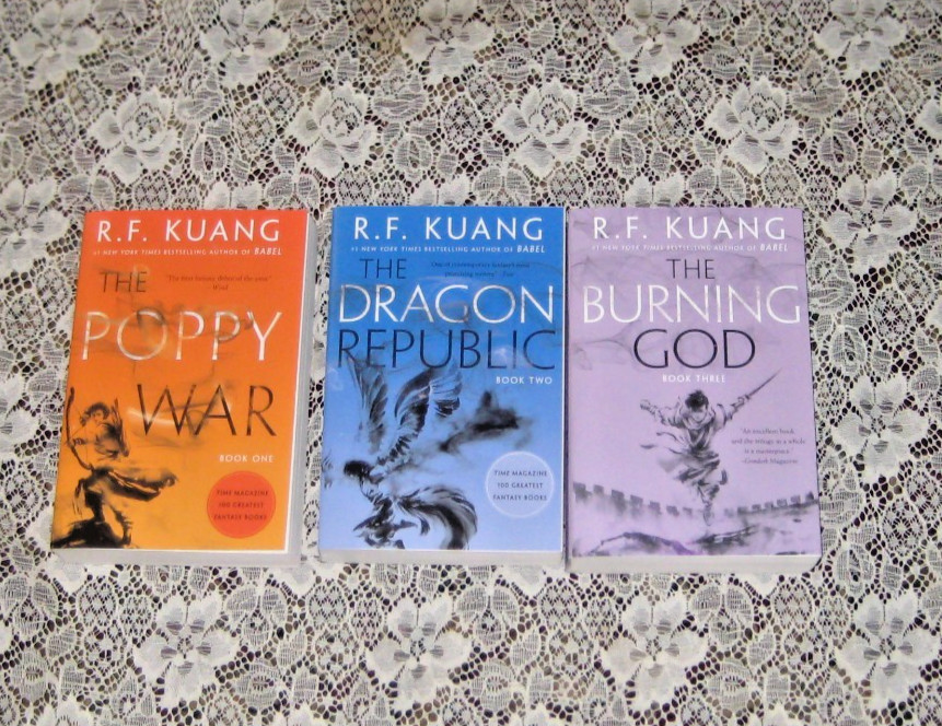 The Poppy War R.F. Kuang Complete Trilogy #1-3 The Dragon Republic Burning God