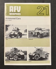 AFV Weapons Profile #21 Armoured Cars B.T. White 1970 1st Edition WWII TANK