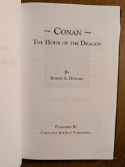 Robert E. Howard Conan the Cimmerian set 3 vols. Chenault & Gray HC w/ DJ 2023