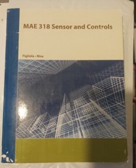 MAE 318 Sensor And Controls . Good Paperback Book.