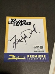SIGNED Larry David Making of Curb Your Enthusiasm Book COA No Lessons Learned