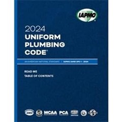 Uniform Plumbing Code Soft Cover (Brand New Paperback ) 2024