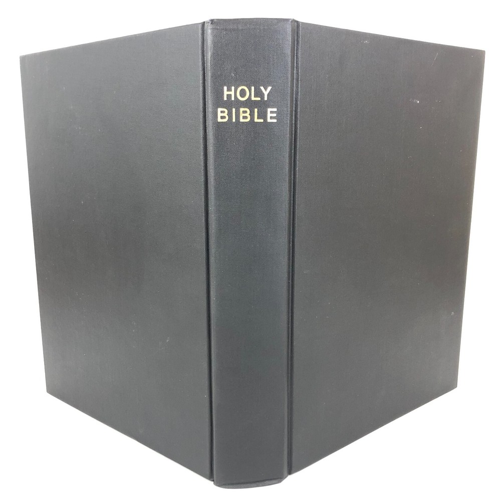 Nelson Large Print Minister’s 8″ x 10.75″ KJV Hardcover Bible 1986 vintage VG+