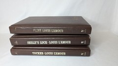 LOUIS L’AMOUR LEATHERETTE HC BOOKS SACKETT BANTAM WESTERN – Pick Your Title Menu