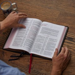 NKJV, Reference Bible, Classic VersebyVerse, CenterColumn, Premium Goatskin L…