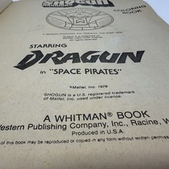1978 SHOGUN WARRIORS Dragun The UFO Invasion Coloring Book
