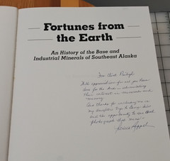 FORTUNES FROM THE EARTH, Base and Industrial Minerals of SE Alaska SIGNED RF1a
