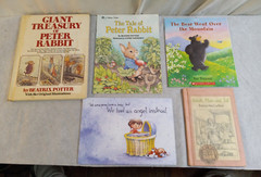 Lot of 5 Miscellaneous Childrens Books PETER RABBIT, Baby, Plain & Tall, Bear