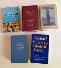 Vintage Norton Anthology Lot of 5 English Literature & Poetry College Textbooks