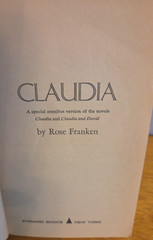 Claudia Rose Franken Revised Omnibus Ed 1968 Pyramid Paperback R798