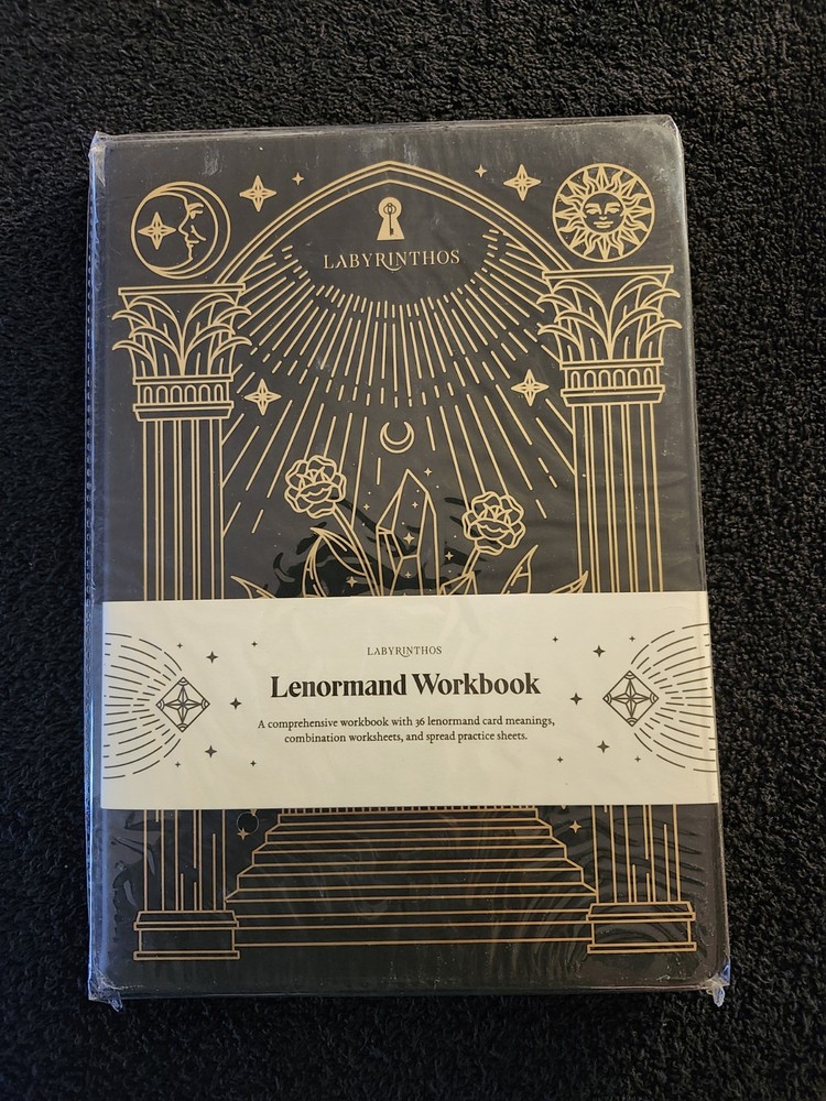 Lenormand Workbook Tina Gong Labyrinthos Gilt Edges Vegan Leather **SEALED