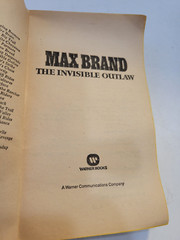 Three (3) Max Brand Books The Invisible Outlaw, Hired Guns, King of the Range
