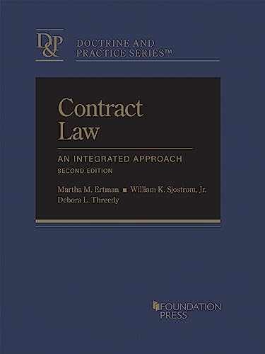 Contract Law, An Integrated – Hardcover, by Ertman Martha; Sjostrom – New h