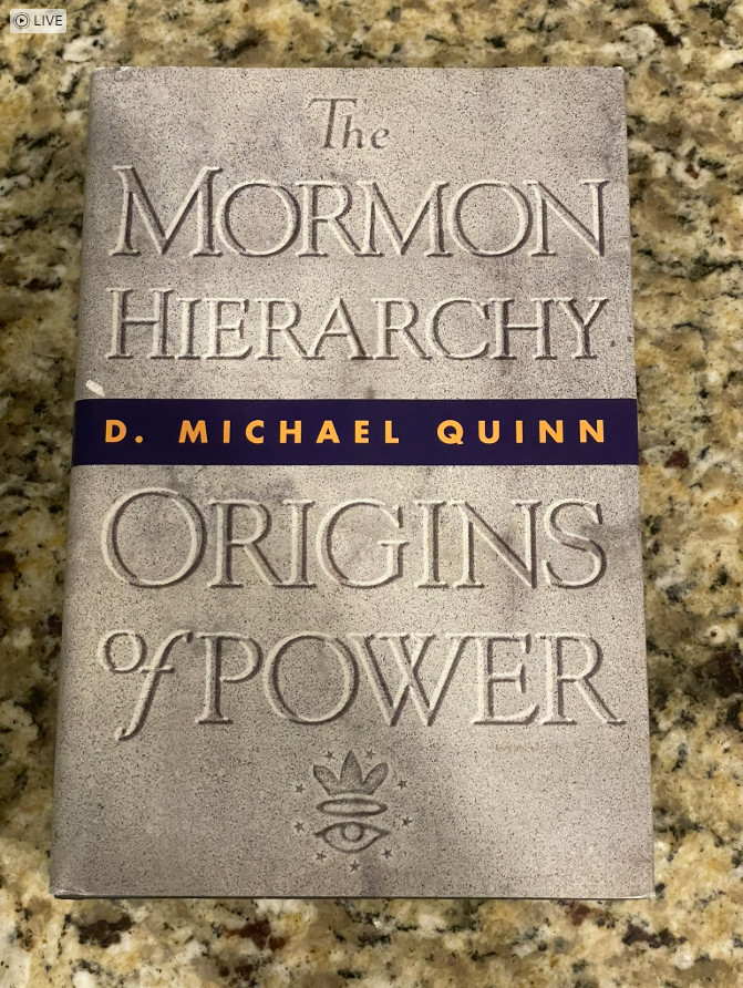 The Mormon Hierarchy: Origins of Power – Hardcover By Quinn, D Michael – Like Ne