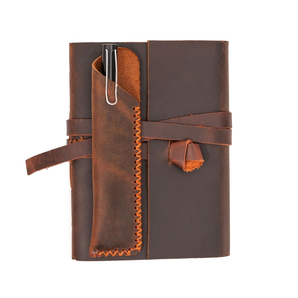 Leather Journal 4″x6″ Vintage Brown Kraft Paper 260 Pages – Ideal for Writing