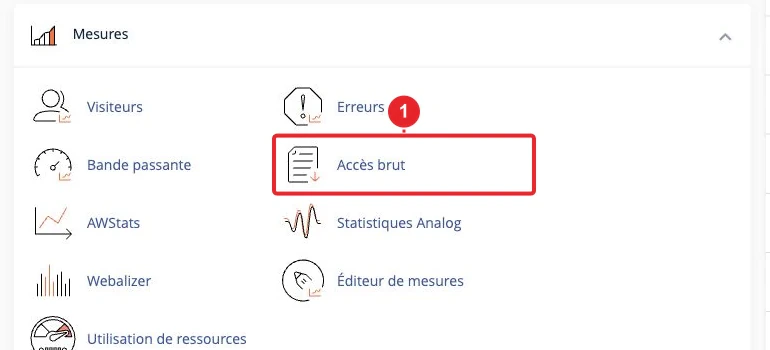 فتح الوصول الخام لتحميل سجلات الوصول إلى الموقع في cPanel