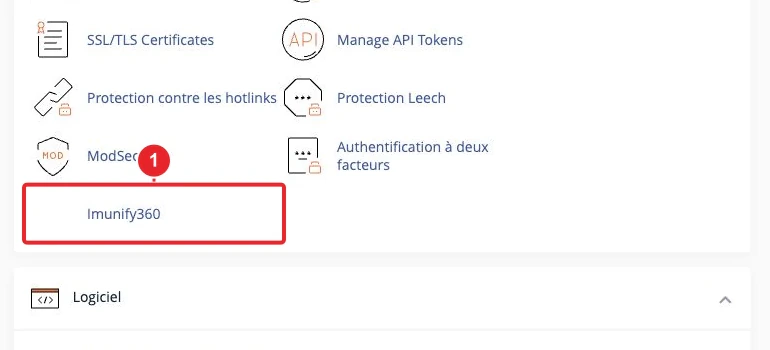 Accéder à Imunify360 depuis le tableau de bord cPanel