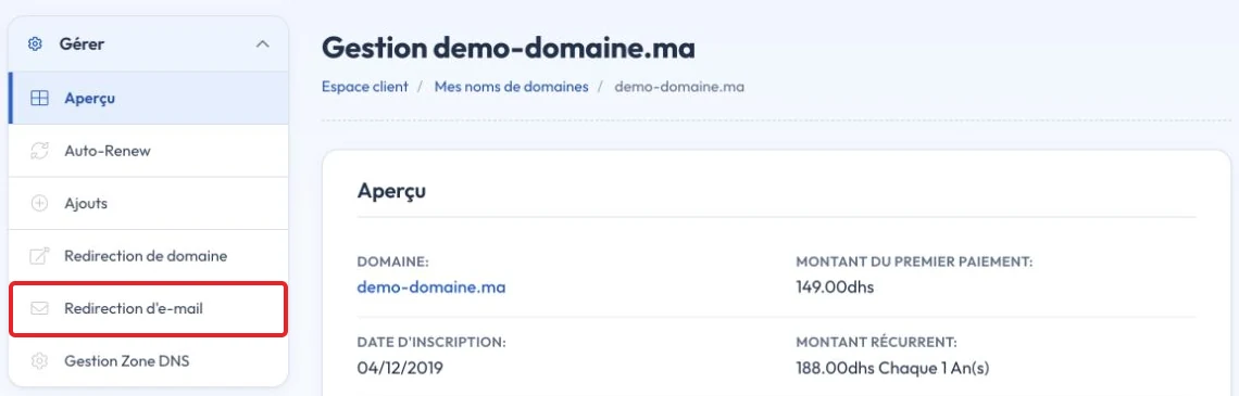 Open Email Forwarding in domain management