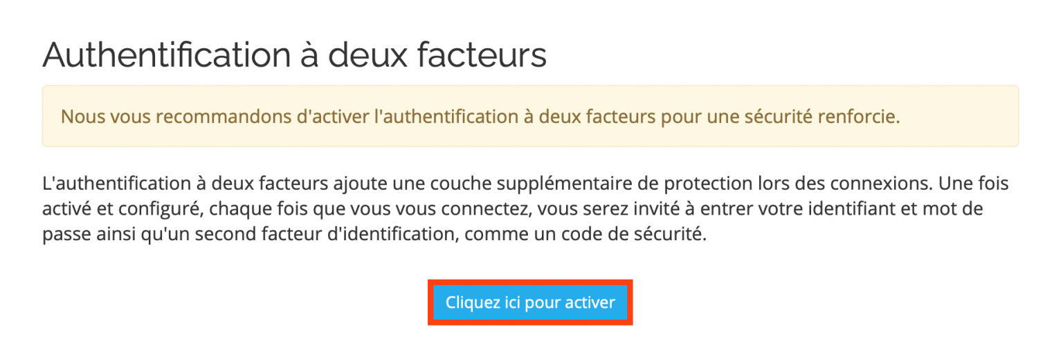 Comment Enlever L'authentification A Deux Facteur Sur Snap Comment sécuriser mon espace client en utilisant l'authentification à