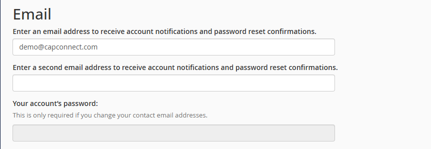 cPanel Email Address