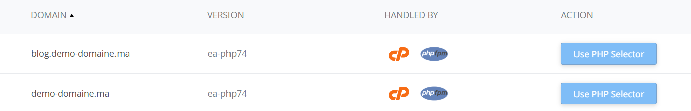  EA‑PHP is used