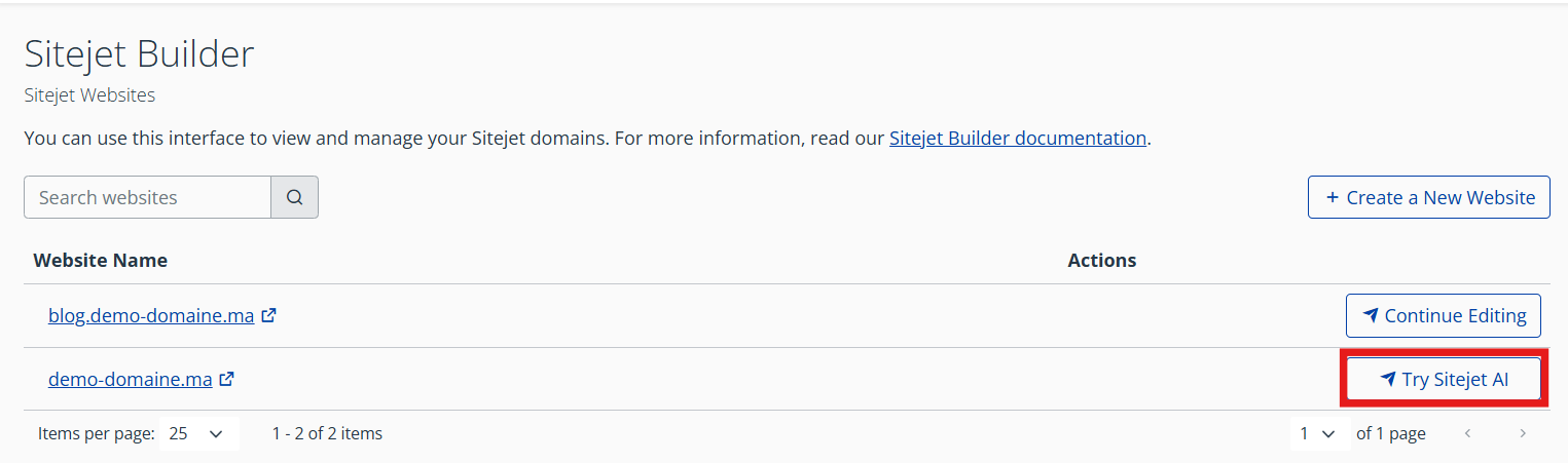Try SiteJet AI