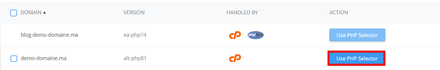 Use Php Selector
