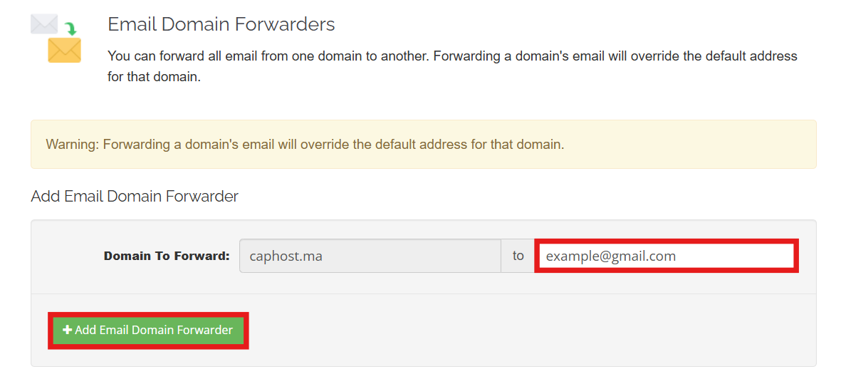 Email Domain Forwarder