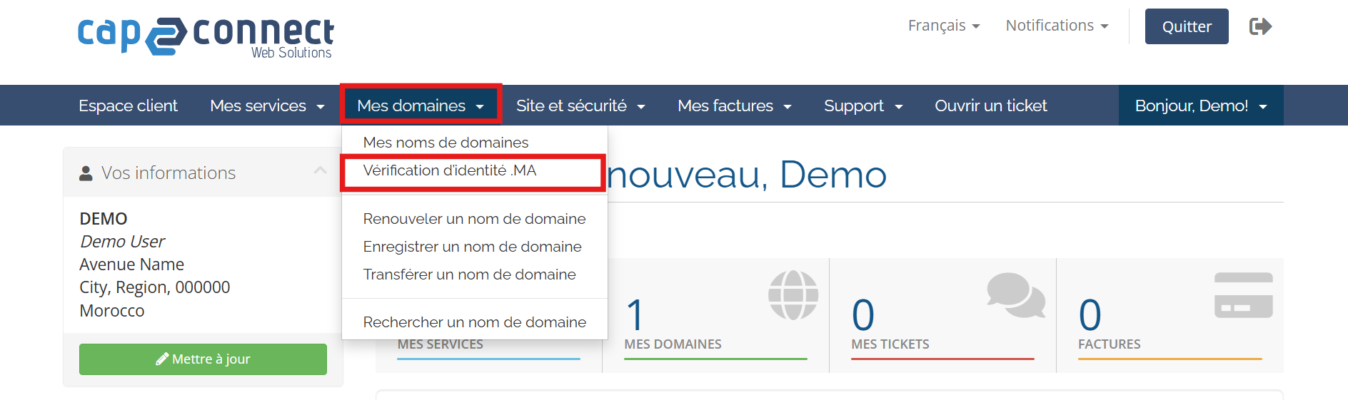 Vérification d'identité